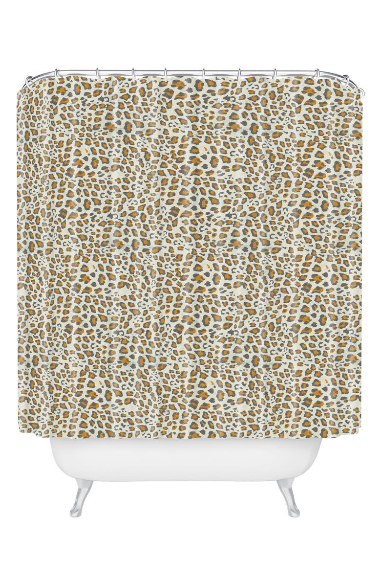 Deny Designs Dec Leo Shower Curtain, Main, color,
