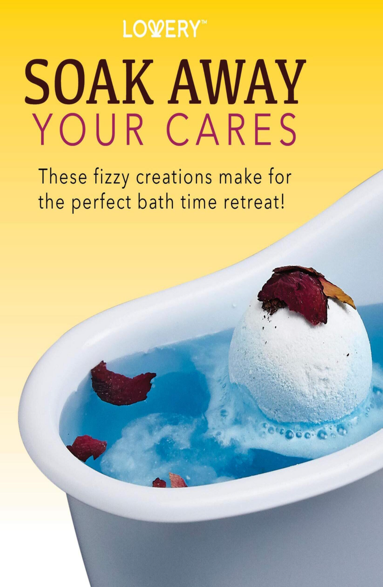 Lovery 10-Piece Bath Bombs Gift Set With Shea & Coco Butter, Alternate, color, Multicolor