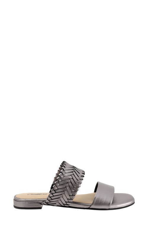 Trotters Nalane Slide Sandal In Gray