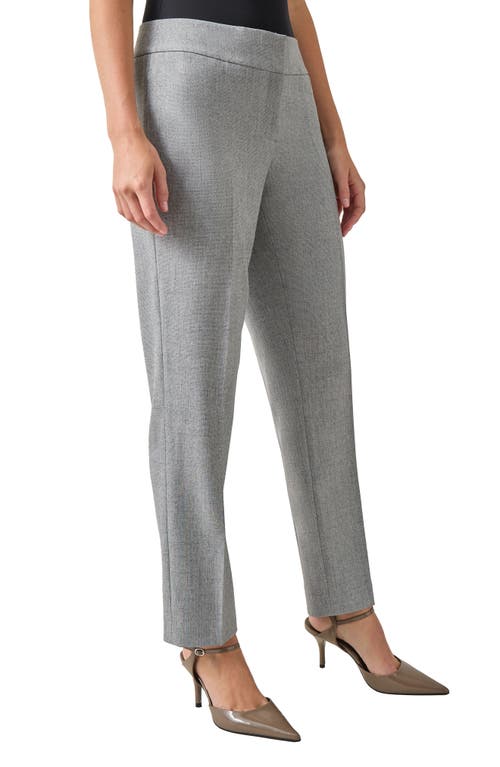 Kasper Flat Front Wide Waistband Slim Trouser Pants