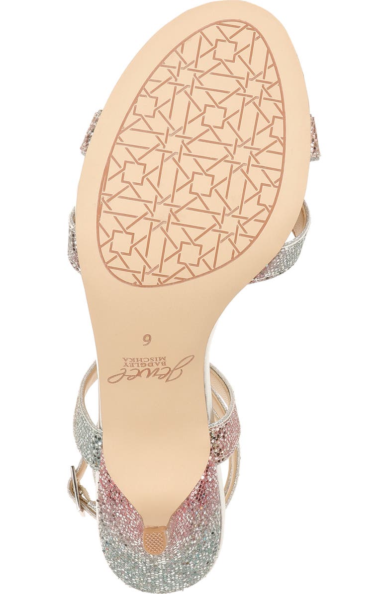 Jewel Badgley Mischka Newton Glitter Sandal, Alternate, color,