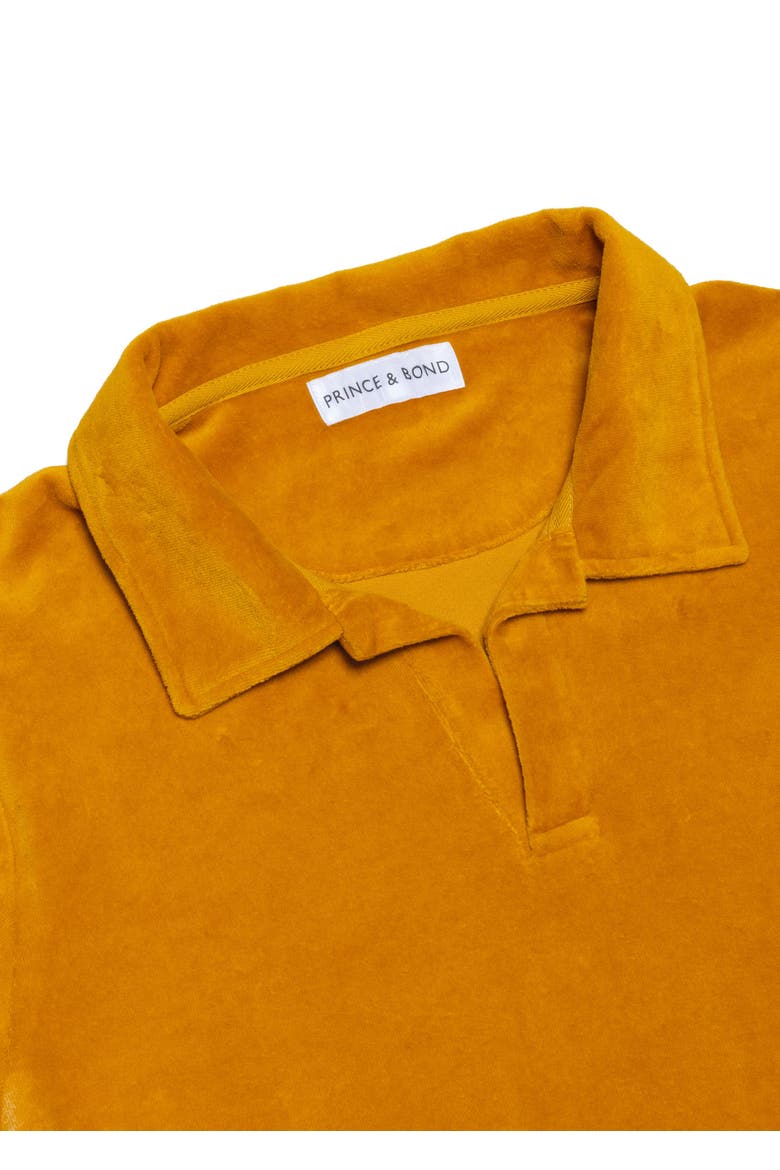 Riviera Terry Cloth Polo, Alternate, color, Golden Yellow