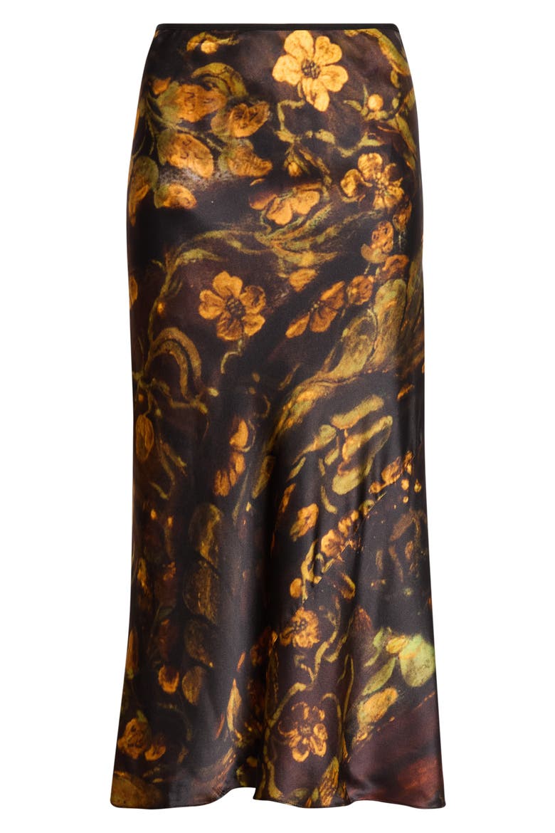 Floral Silk Satin Skirt, Main, color, DESSIN C