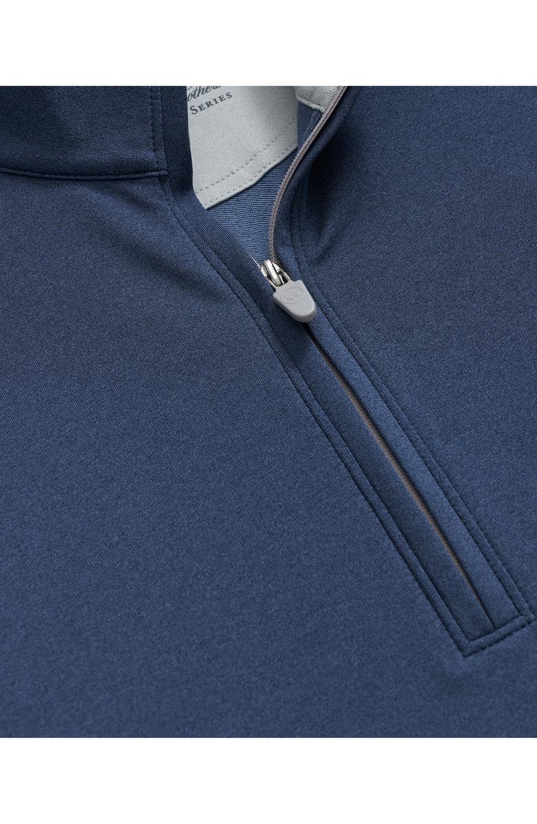 Brooks Brothers Performance Series Half Zip Top, Alternate, color, Navy Heather