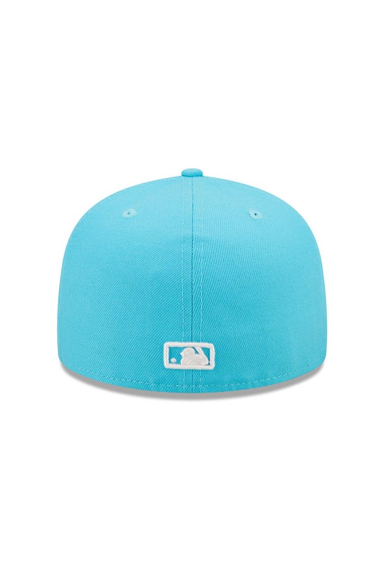 Men's New Era Blue Los Angeles Angels Vice Highlighter Logo 59FIFTY Fitted Hat, Alternate, color, Blue