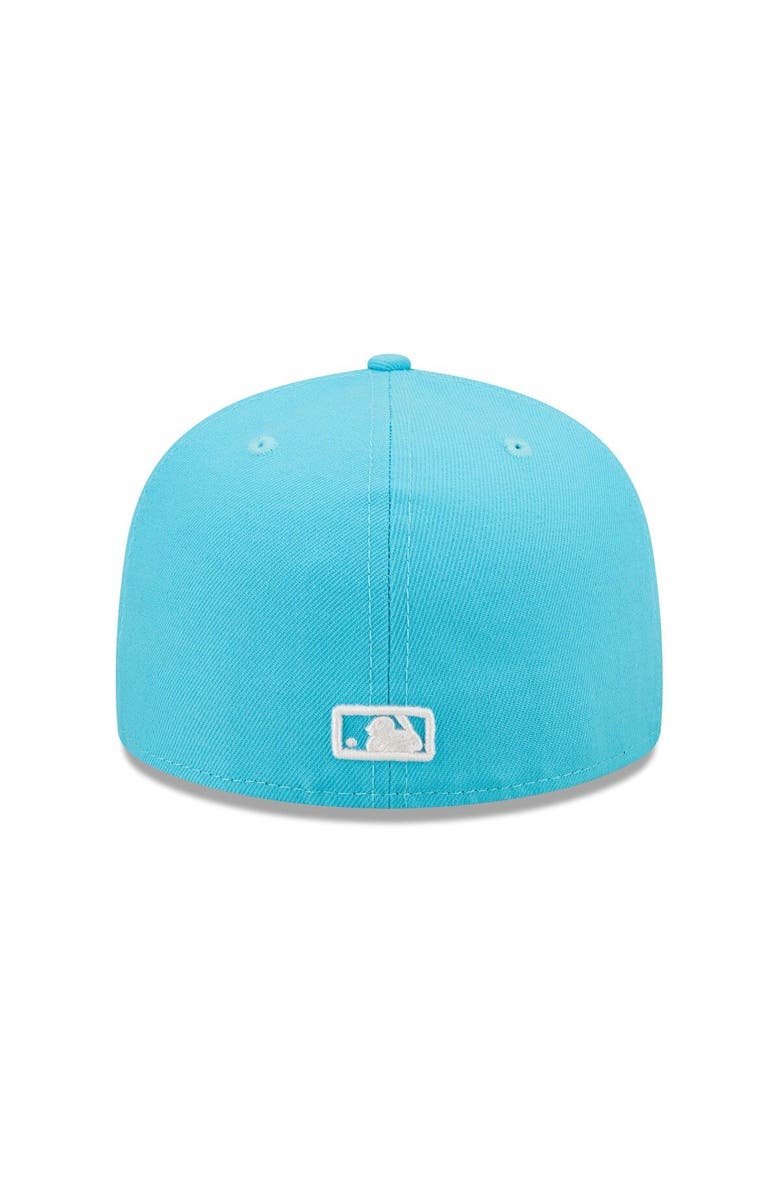 New Era Men's New Era Blue Los Angeles Angels Vice Highlighter Logo 59FIFTY Fitted Hat, Alternate, color, 
