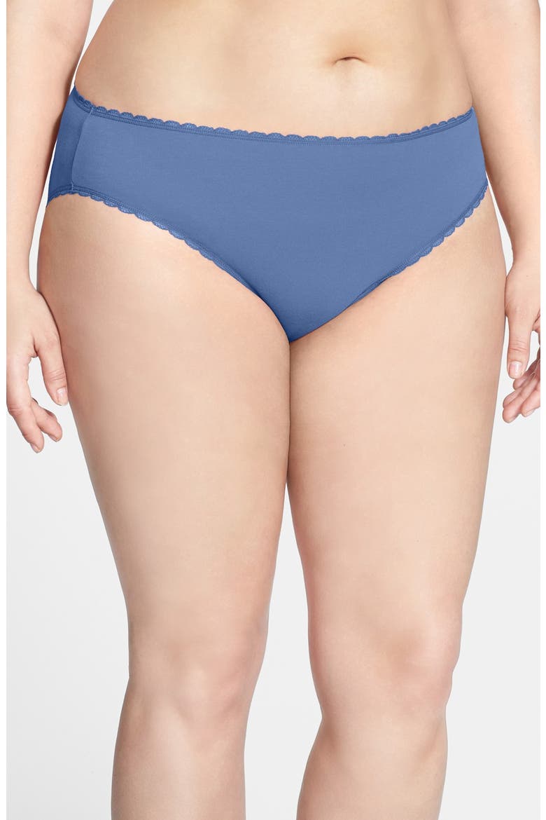 High Cut Cotton Blend Briefs, Main, color, BLUE WEDGEWOOD