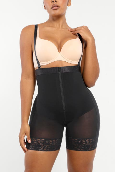 Firm Tummy Compression Bodysuit Shaper With Butt Lifter