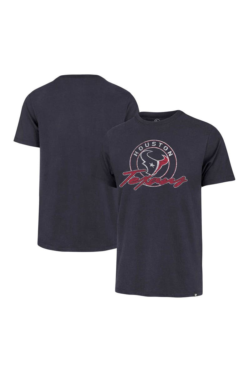 '47 Men's '47 Navy Houston Texans Ringtone Franklin T-Shirt, Alternate, color, Navy