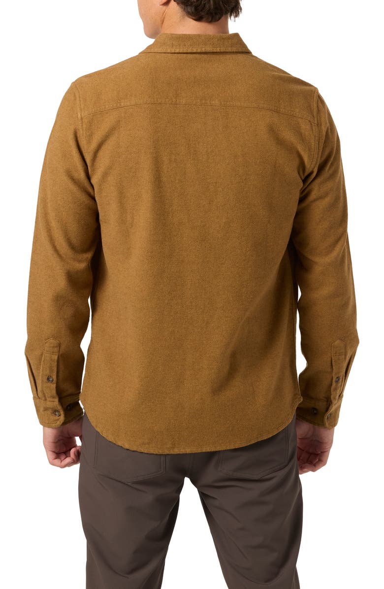O'Neill Regent Flannel Button-Up Shirt, Alternate, color, Dark Khaki