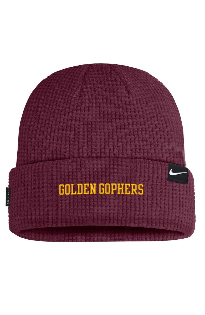 Nike Men's Nike Maroon Minnesota Golden Gophers 2024 Sideline Terra Cuffed Knit Hat, Alternate, color, 