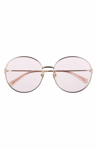 Gucci 60mm Round Sunglasses