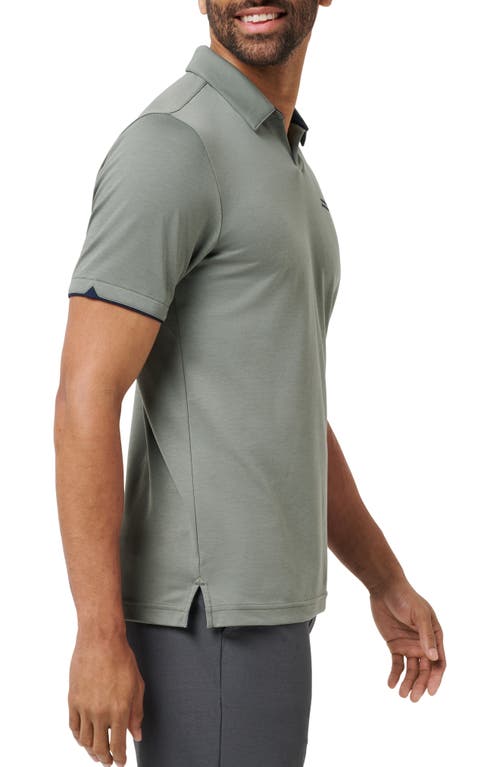 Travismathew Half Set Polo In Green