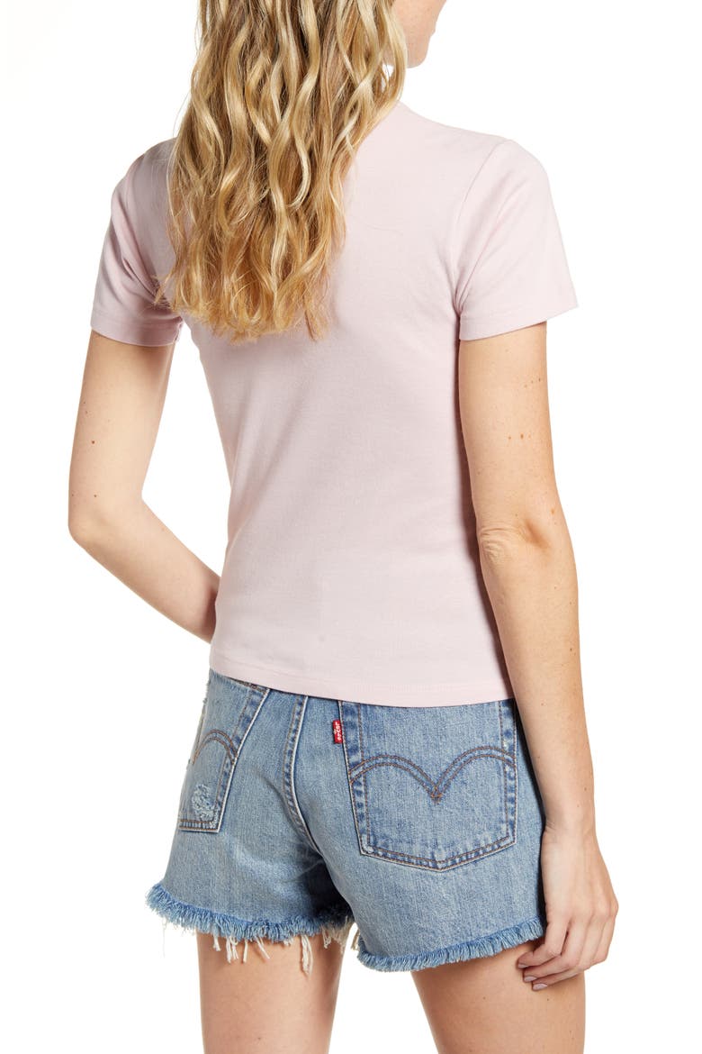 Flower Row Tee, Alternate, color, PINK