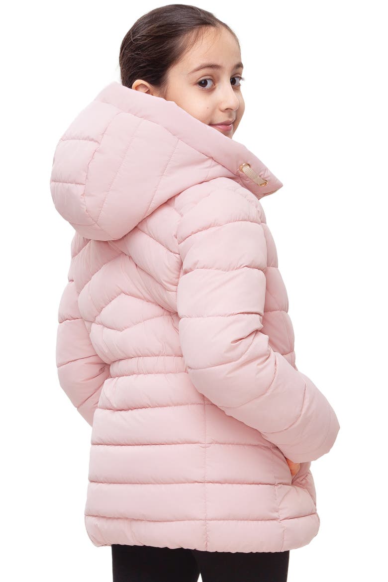 Kids' Shower Resistant Puffer Jacket, Alternate, color, Soft Pink