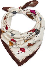 COACH Originals Catalog Print Silk Scarf