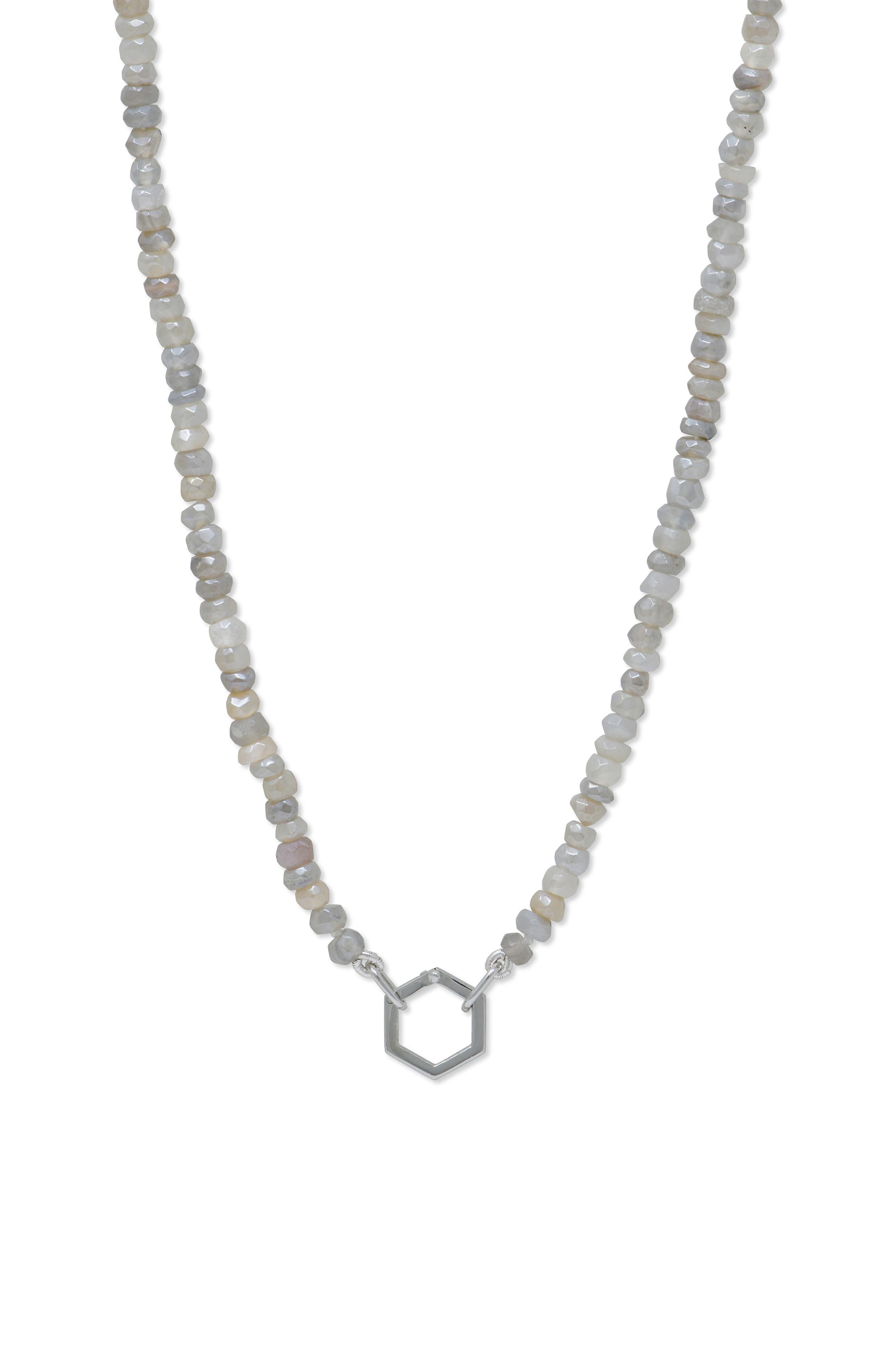 selected SILVER/ GREY MOONSTONE