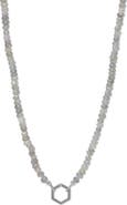 Anzie Boheme Mystic Moonstone Necklace with Hexagon Story Catcher