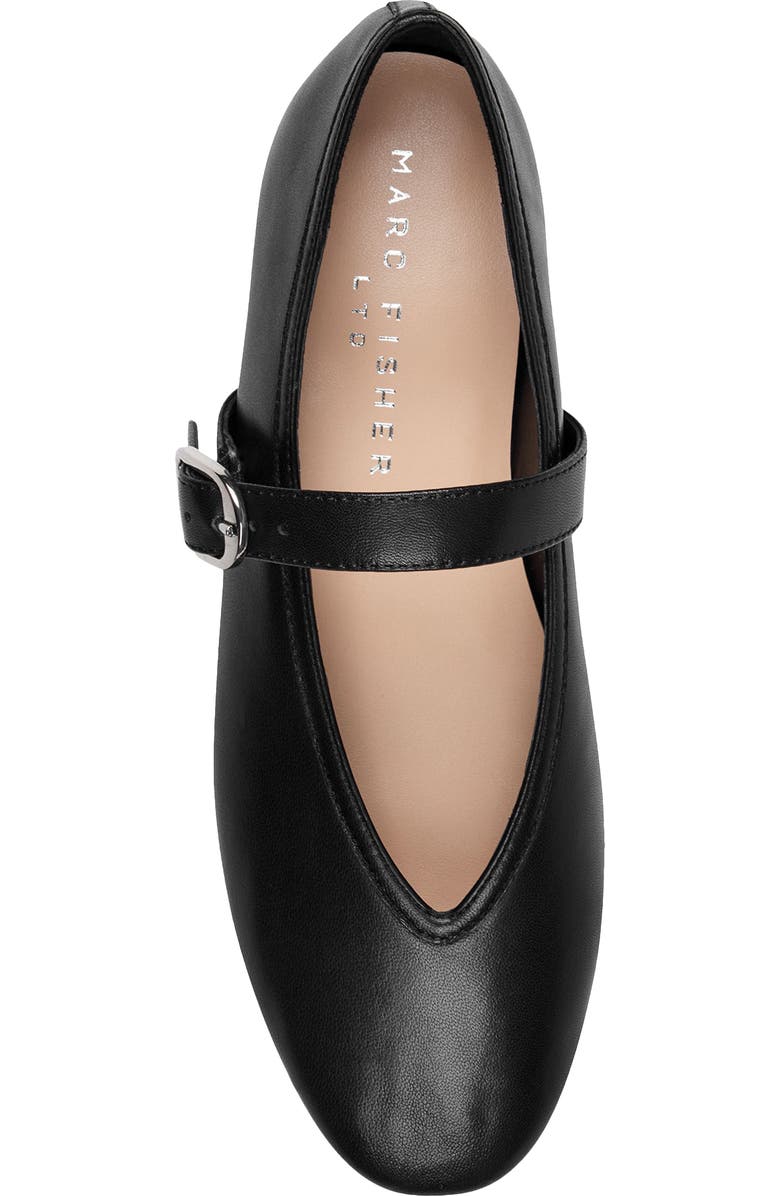 Marc Fisher LTD Godea Mary Jane Flat, Alternate, color, Black
