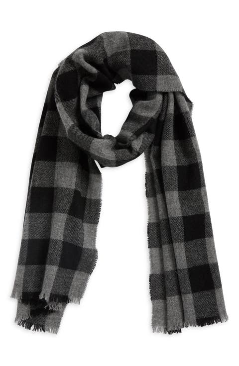 Buffalo Check Cashmere Scarf