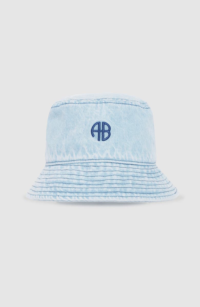 ANINE BING Nicks Bucket Hat, Main, color, Lucid Blue