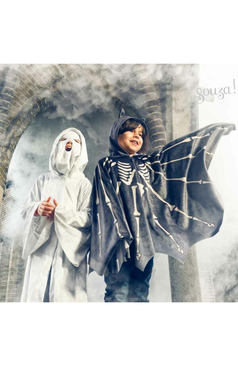 Souza Bat Halloween Costume Cape, Alternate, color, Black
