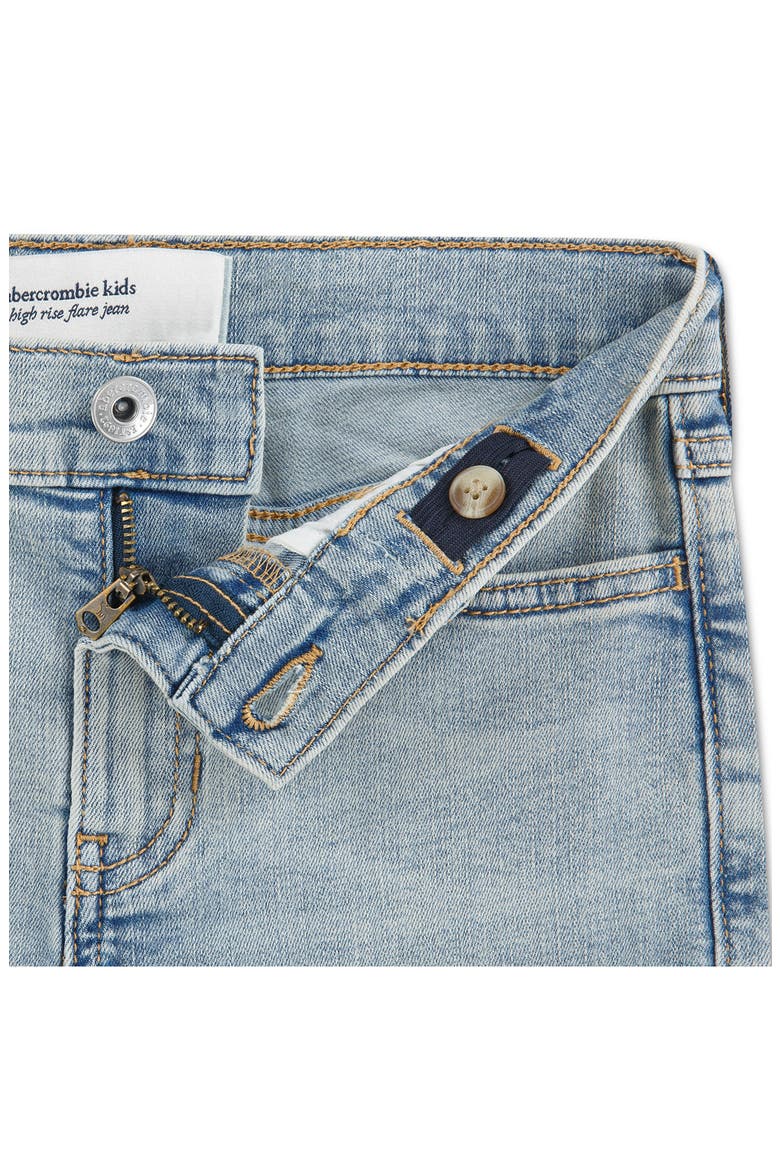 Kids' Floral Trail Flare Leg Jeans, Alternate, color, RIPPLE