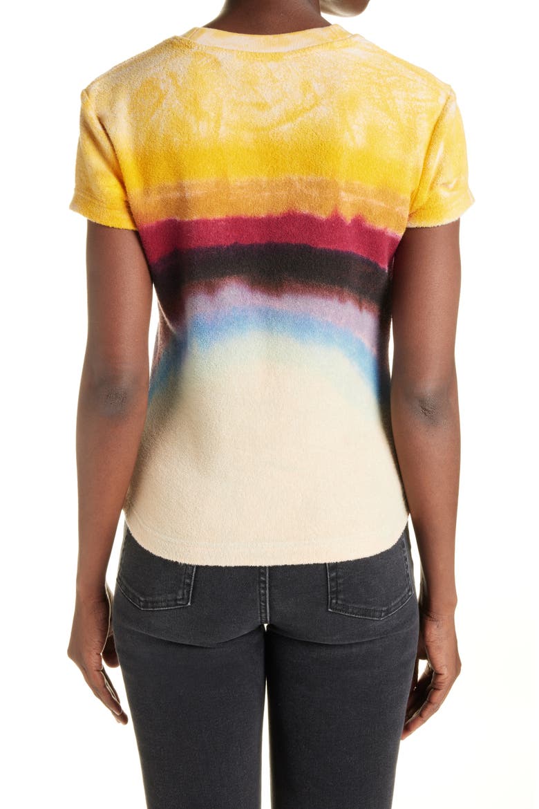 Unisex Emmbar Rainbow Organic Cotton Fleece T-Shirt, Alternate, color, COFFEE BROWN