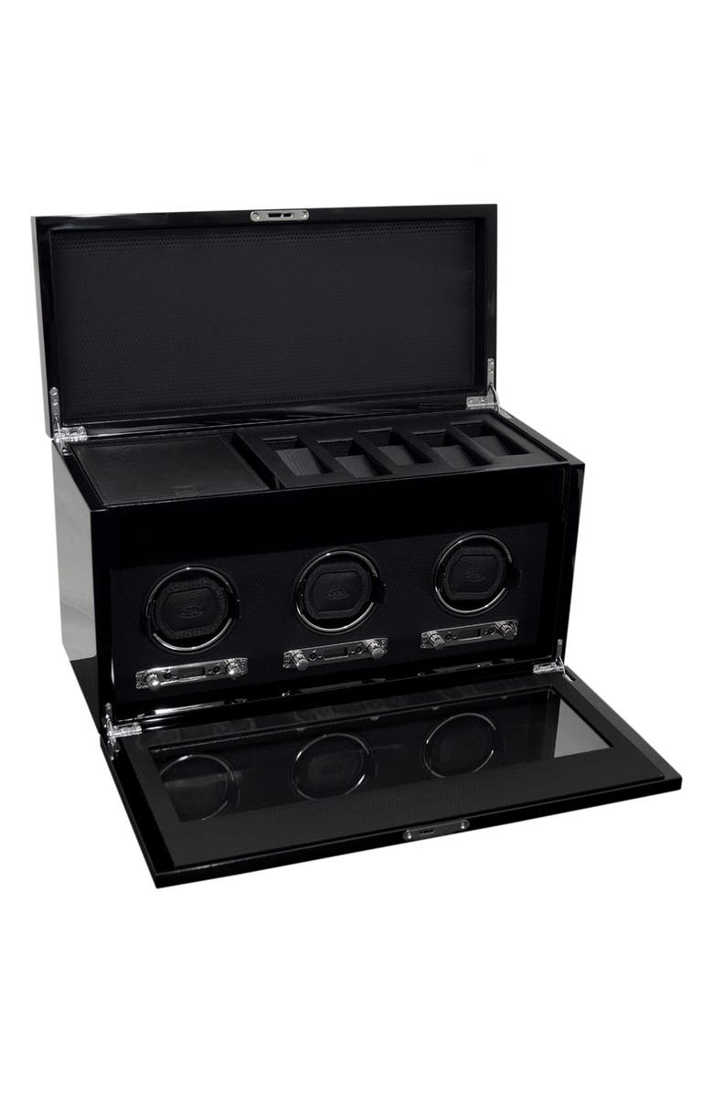 WOLF 'Savoy' Triple Watch Winder & Case, Alternate, color,