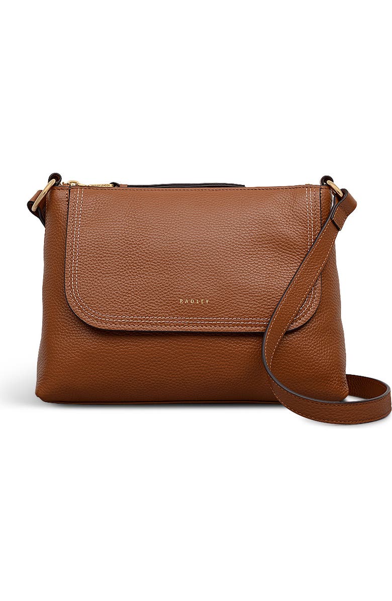 Radley Colwyn Road Small Ziptop Crossbody Bag, Main, color, Indus Tan