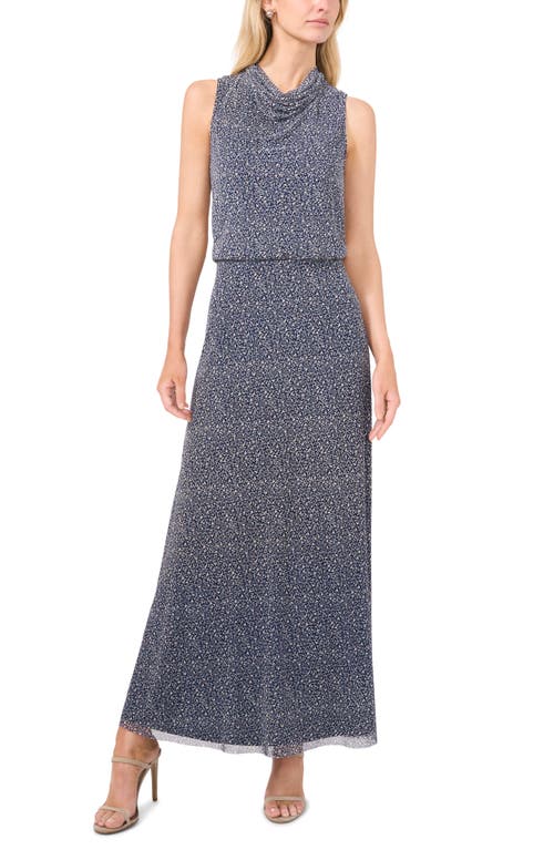 Halogen ® Ditsy Cowl Neck Sleeveless Mesh Top