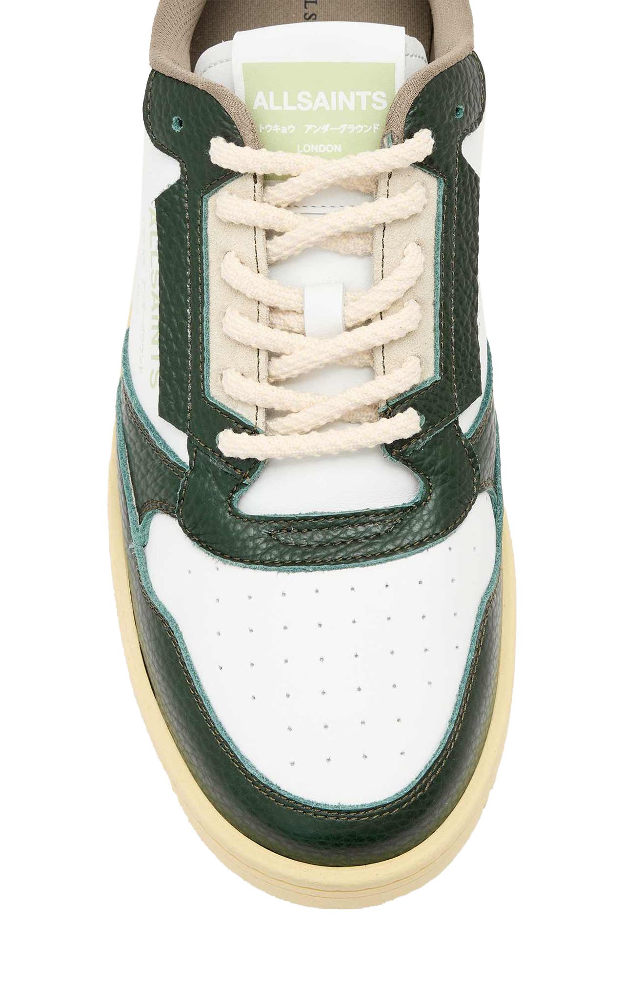 Regan Low Top Sneaker, Alternate, color, CHALK WHITE/ GREEN