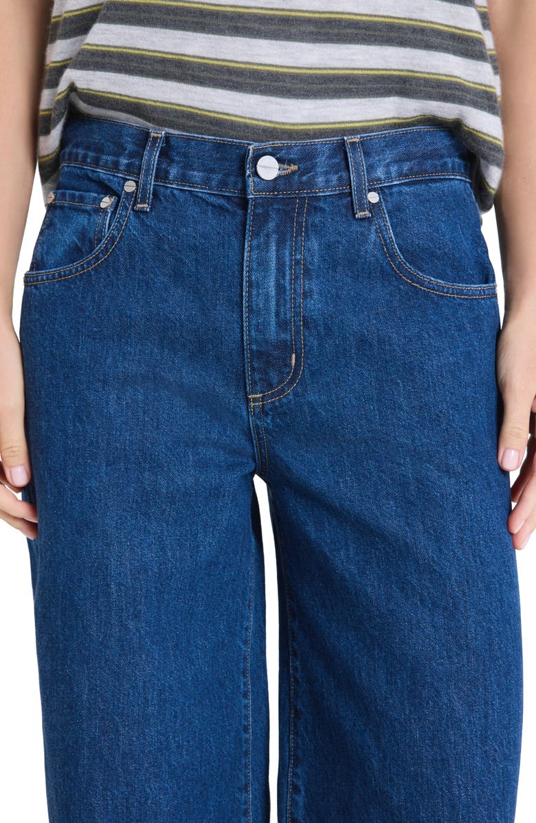 TWP Tiny Dancer Wide Leg Nonstretch Jeans, Alternate, color, Dark Stone