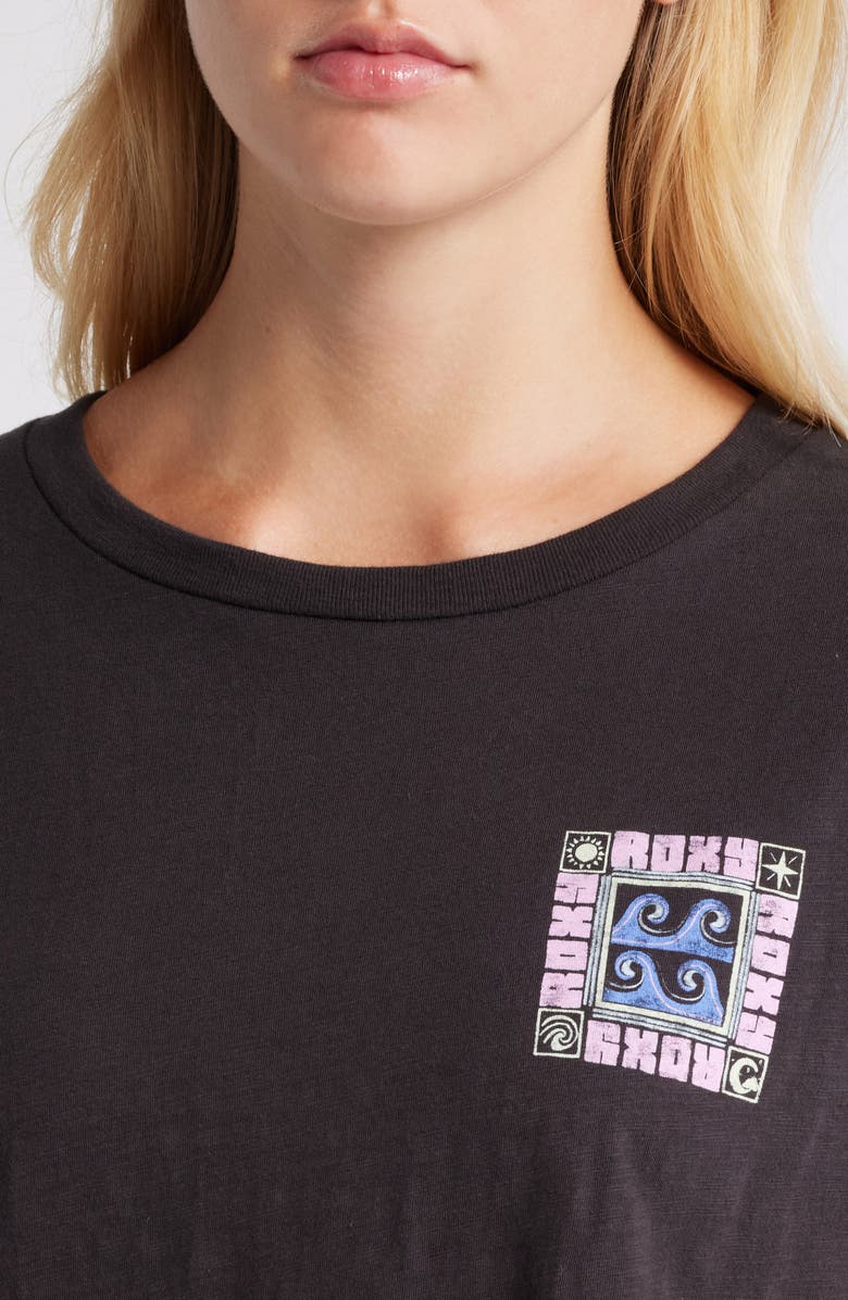 Roxy Wave Block Cotton Graphic T-Shirt, Alternate, color,