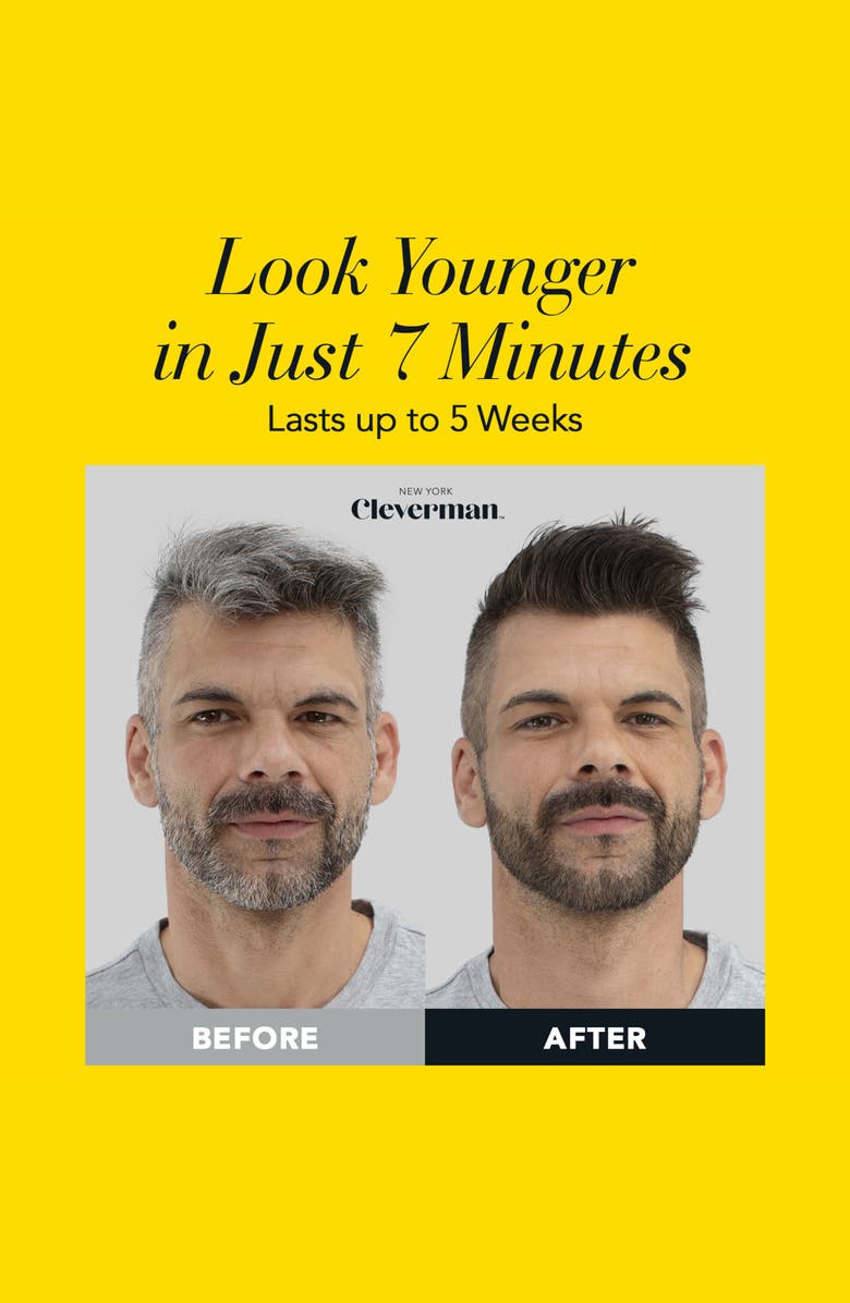 Cleverman Coarse & Coily Hair · Reusable Beard & Hair Dye Kit, Alternate, color, Jet Black