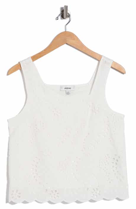 JASON WU Cotton Eyelet Tank