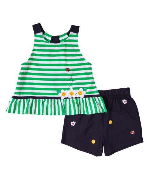 Knit Short Set With Softballs, Flowers, Ladybug (Toddler, Little Kid, Big Kid)