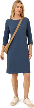 Pact Organic Cotton Softspun Boat Neck Dress