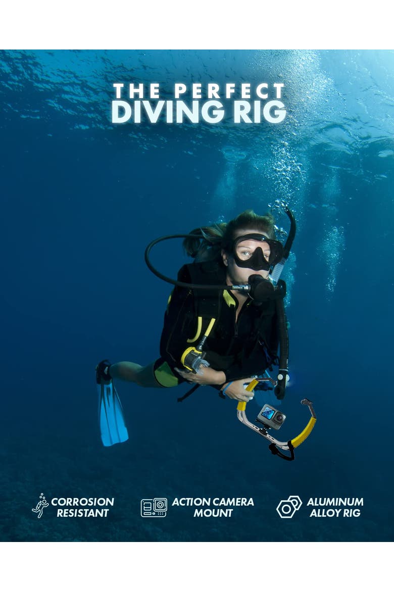 GB-U80 Underwater Diving Rig for Action Cameras, Alternate, color, Black