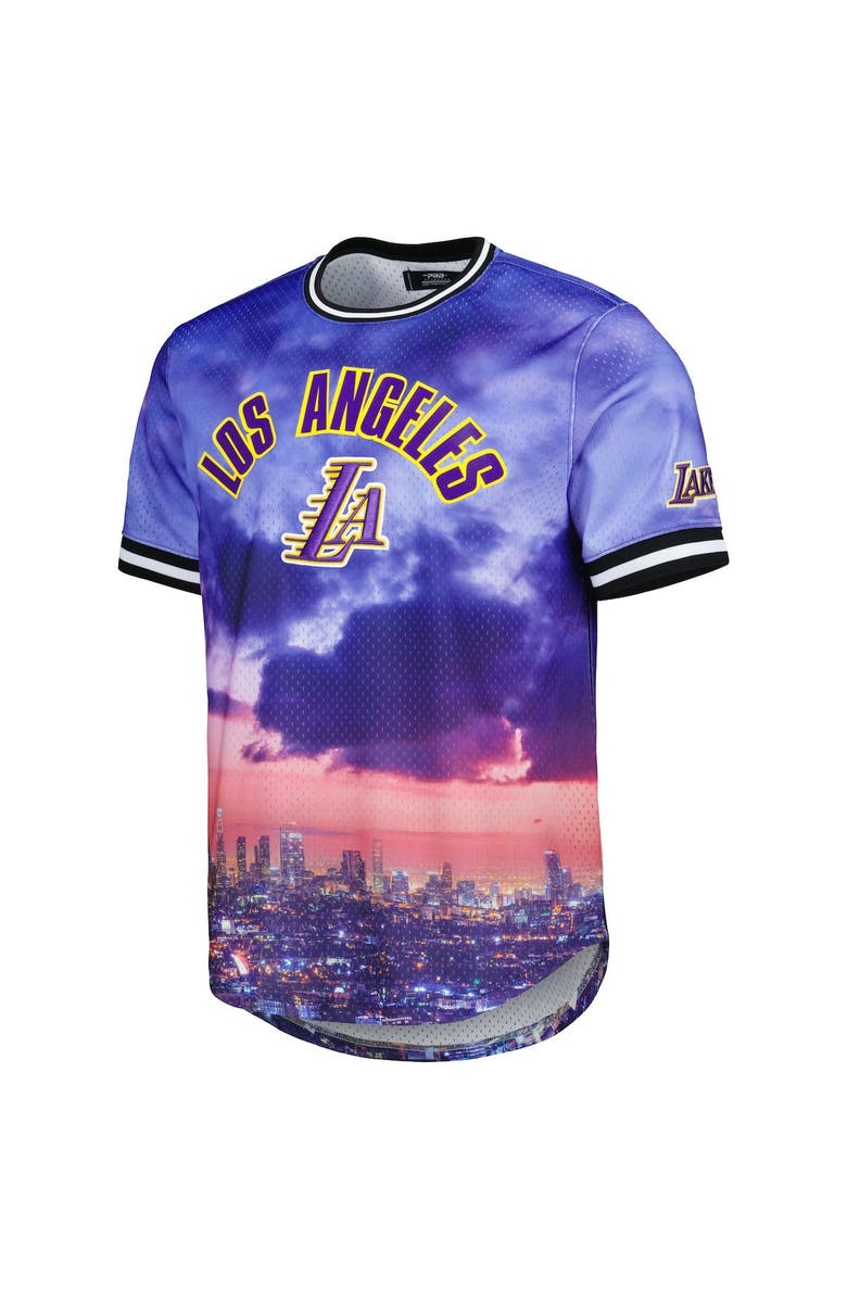 PRO STANDARD Men's Pro Standard Los Angeles Lakers Cityscape Stacked Logo T-Shirt, Alternate, color, Black