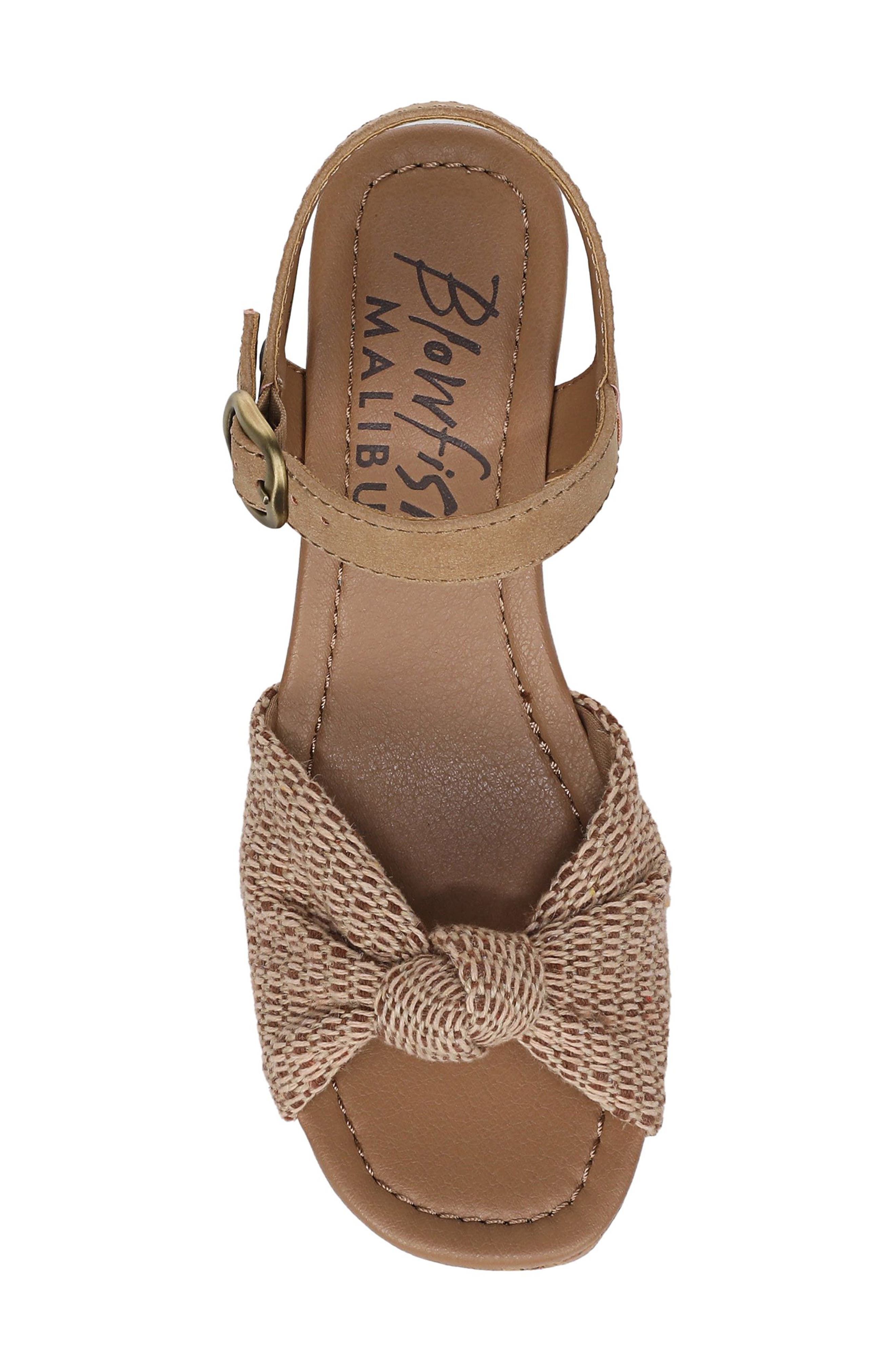 Blowfish Malibu Adore Platform Wedge Sandal, Alternate, color, Natural Sand Crochet