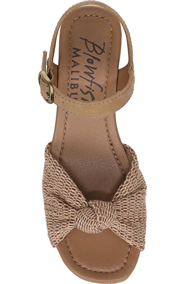 Blowfish Malibu Adore Platform Wedge Sandal, Alternate, color, Natural Sand Crochet
