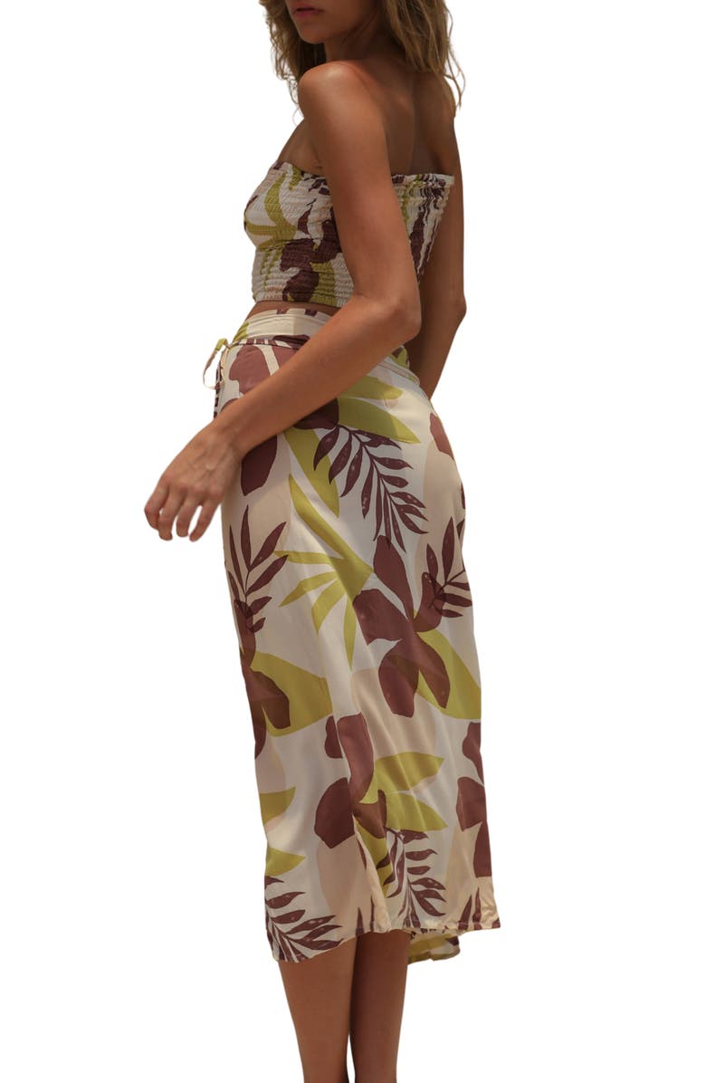 Stone Fox Holiday Wrap Cover-Up Skirt, Alternate, color, Tropical Tonal