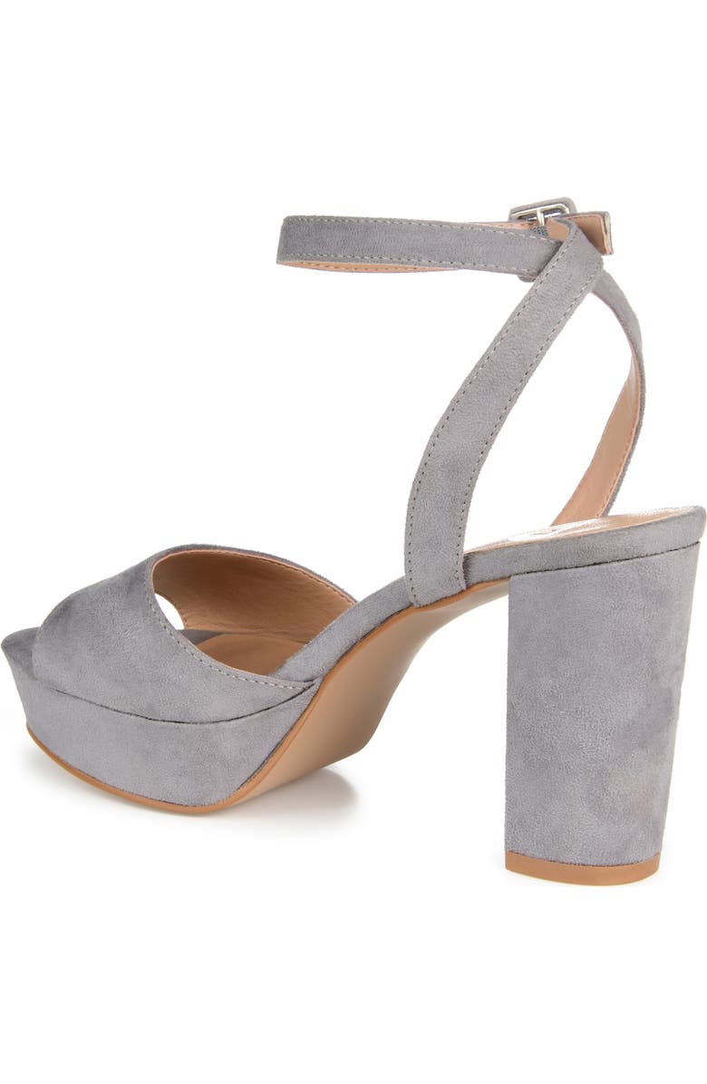 Journee Collection Nairri Platform Sandal - Wide Width, Alternate, color, Grey