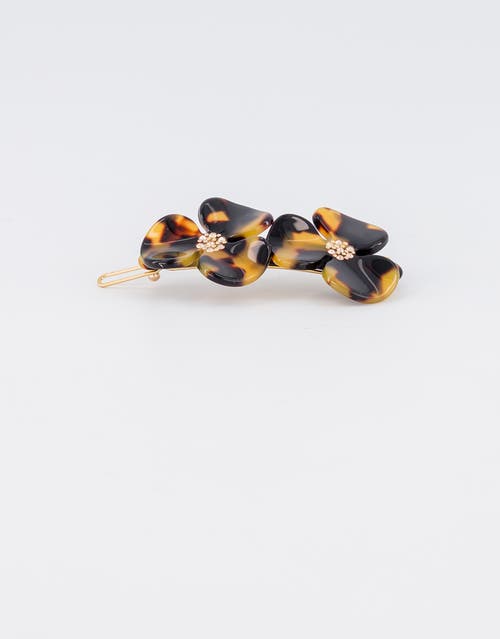 ALEXANDRE DE PARIS ALEXANDRE DE PARIS CAMELIA ACETATE SIDE BARETTE