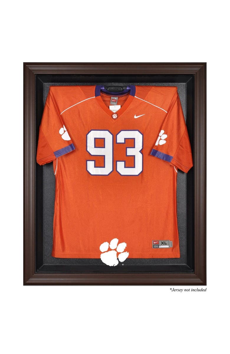 FANATICS AUTHENTIC Clemson Tigers Brown Framed Logo Jersey Display Case, Main, color, 