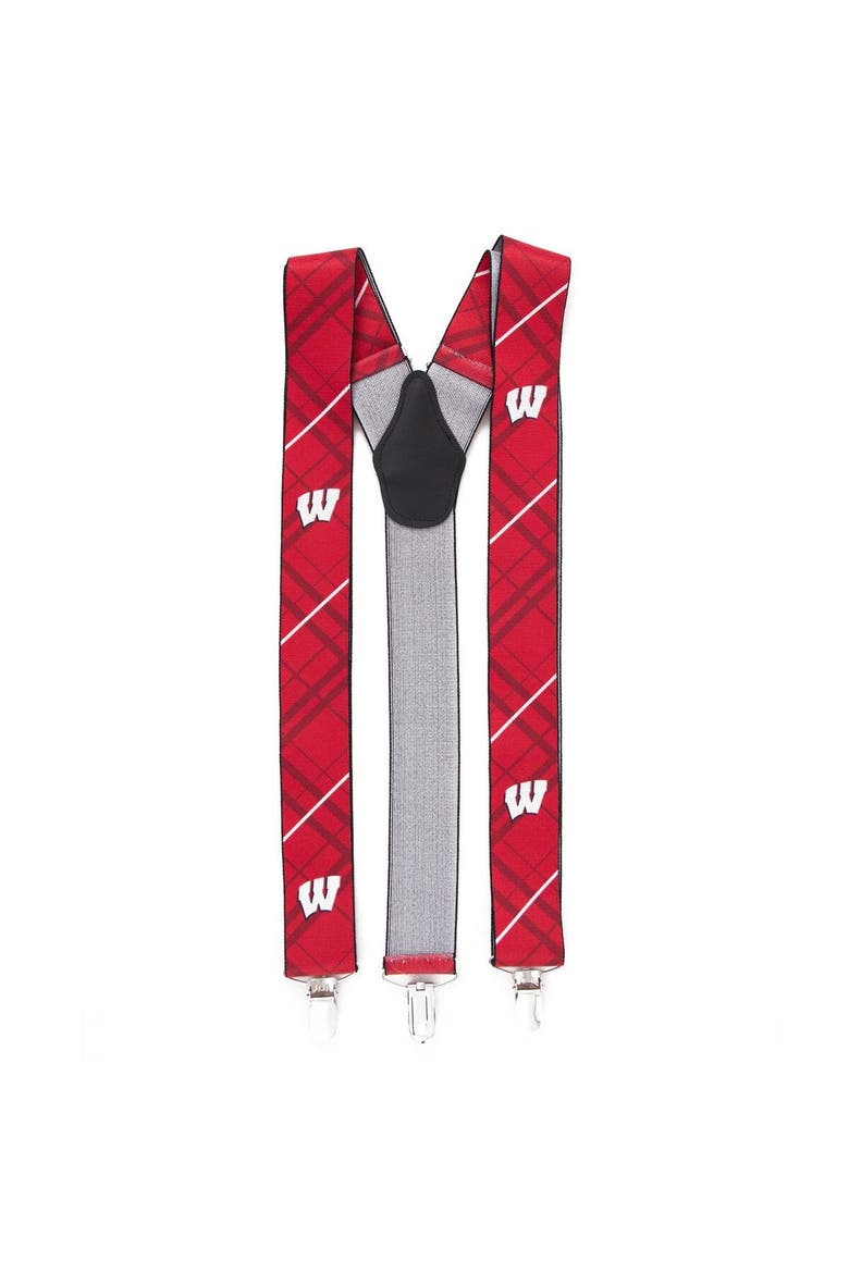 Men's Red Wisconsin Badgers Suspenders, Main, color, Red