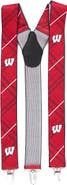 EAGLES WINGS Men's Red Wisconsin Badgers Suspenders