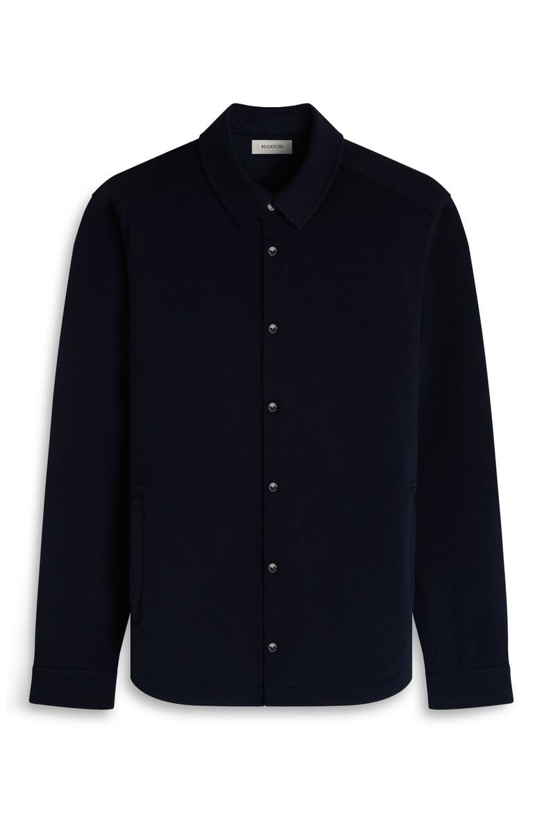 Soft Touch Snap-Up Shirt, Alternate, color, NAVY