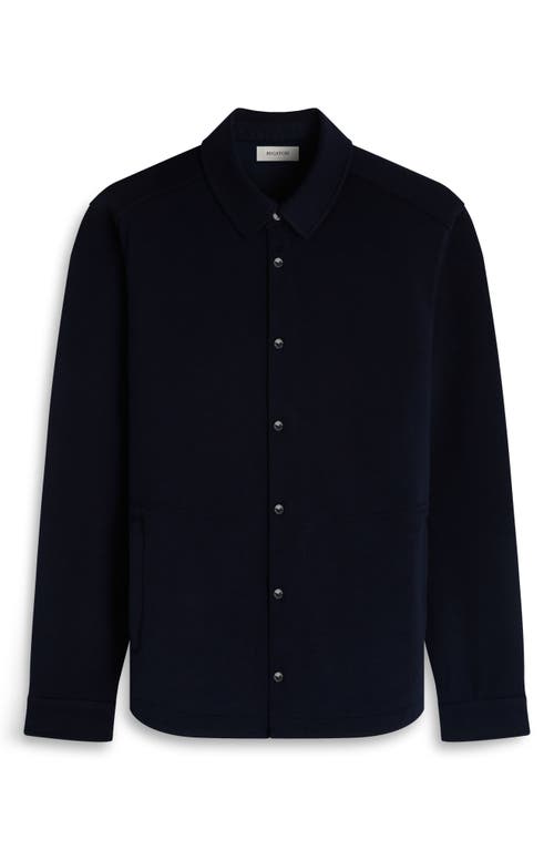 Bugatchi Soft Touch Snap-up Shirt In Blue